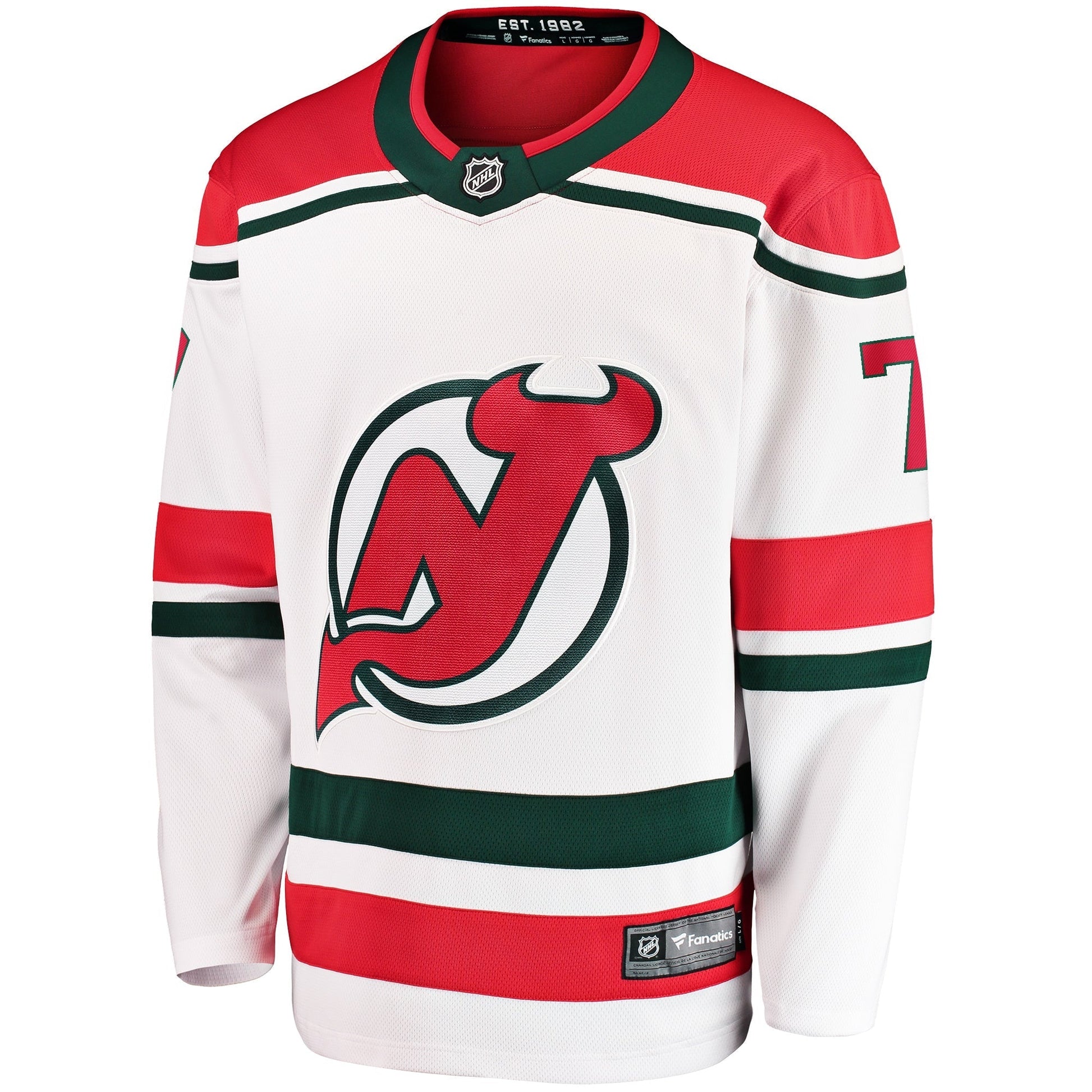 NHL New Jersey Devils Long Sleeve Shirt Men's Red Size XL